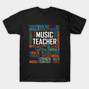 Music Teacher Words T-Shirt